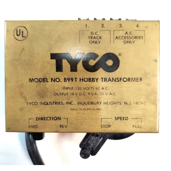Tyco HO Electric Power Pack Train Hobby Transformer Model 899T AC/DC *Tested* - Picture 1 of 4